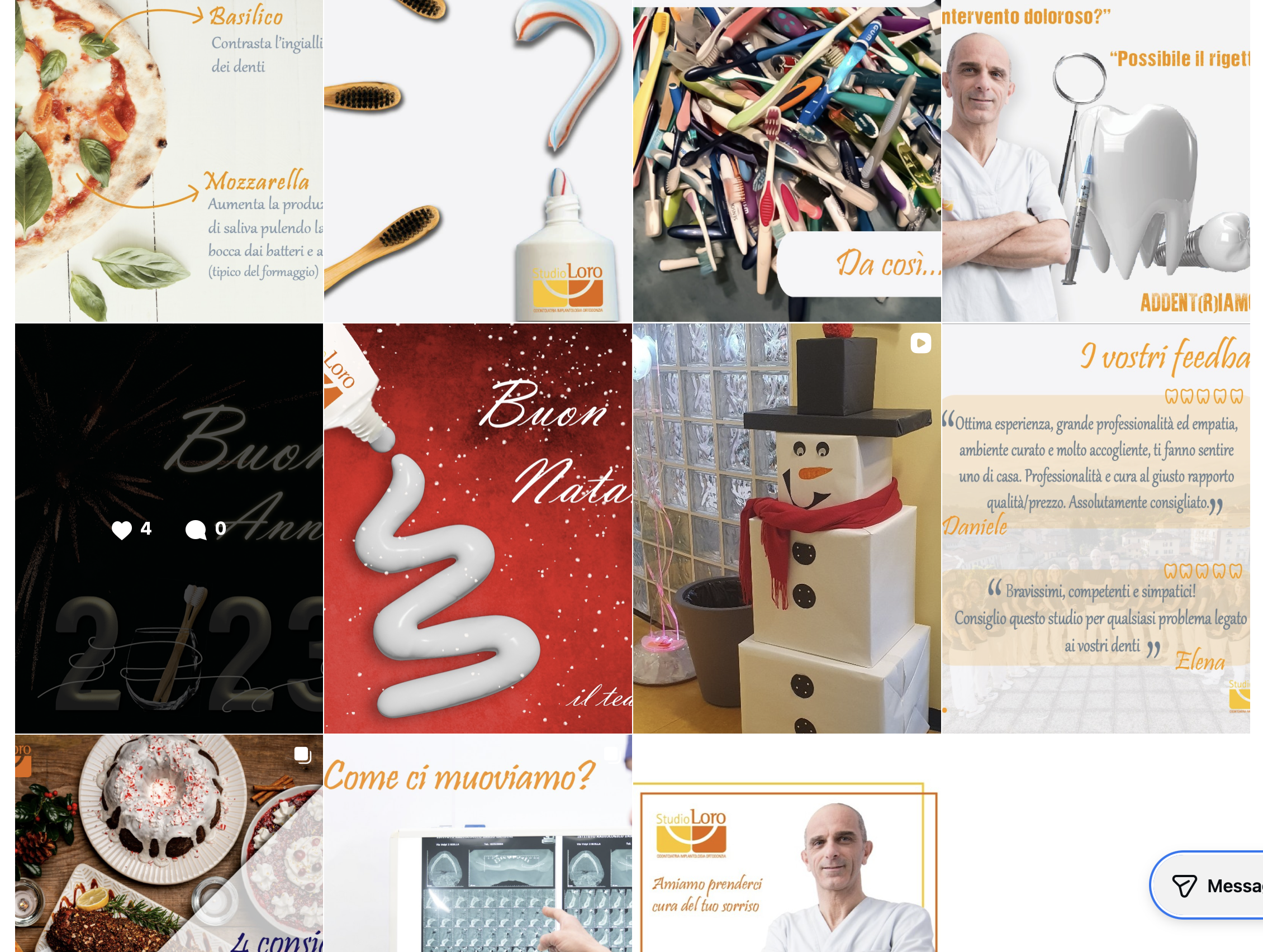 Strategia Multichannel - inizio 2023 - Instagram primi post